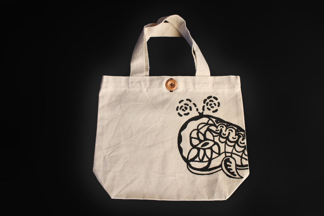 Canvas Carry Bag (small) - Whale